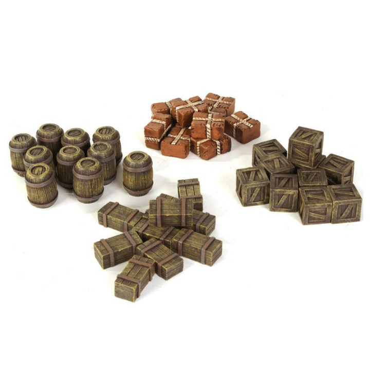 Medieval Houses set - Pre-painted Resin Terrain - LAND