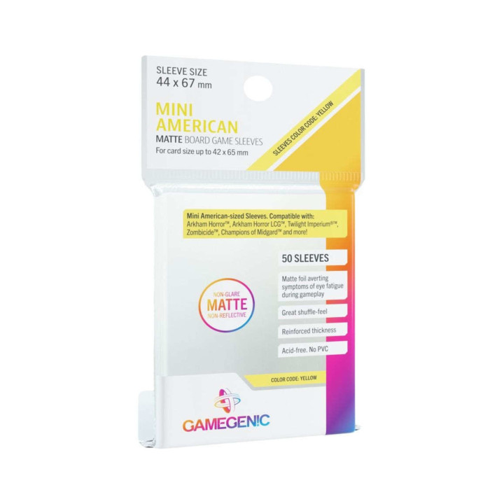 A TRIER - x50 Matte Sleeves Gamegenic - Mini American 44x67