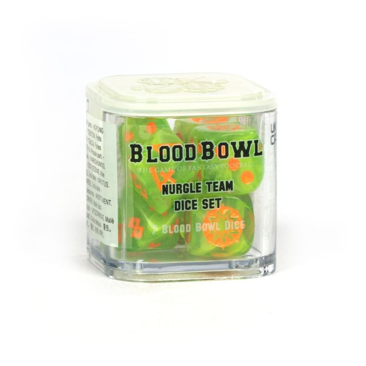 FIGURINES - Set de Dés d'Équipe de Blood Bowl de Nurgle