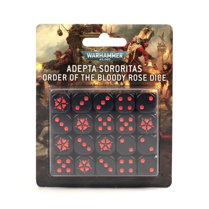 FIGURINES - Set de Dés Adepta Sororitas de l'Ordre de la Rose de Sang
