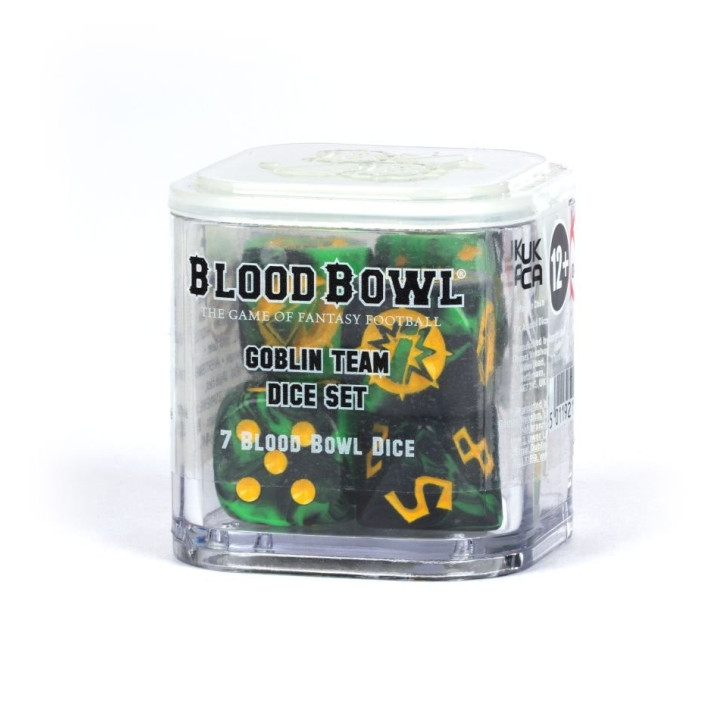 Blood Bowl Goblin Team Dice Set - DICE - COUNTERS