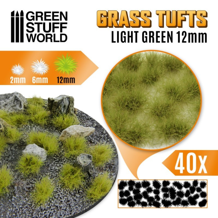 Touffes d'Herbe 12mm - TOSSE ALLE ERBE