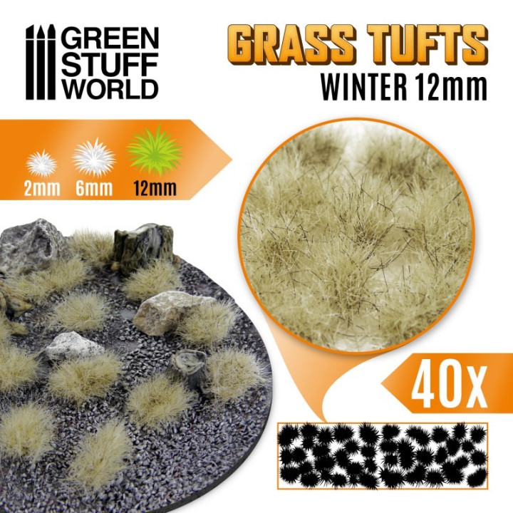 Touffes d'Herbe 12mm - TOSSE ALLE ERBE
