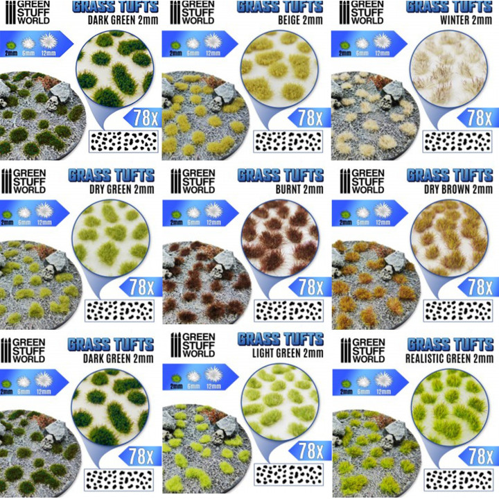 TOUFFES HERBE - Touffes d'Herbe 2mm