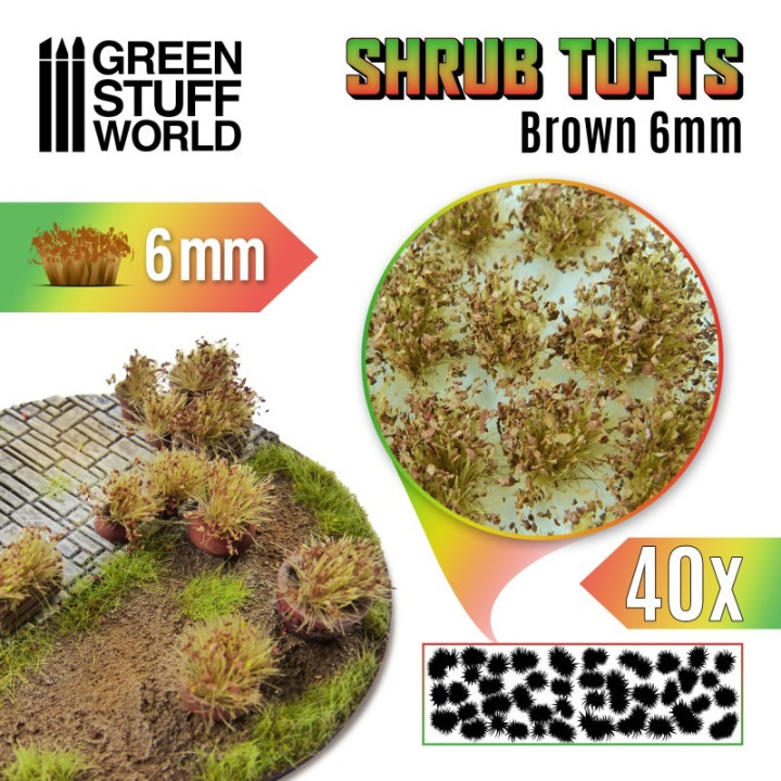Shrub Tufts 6mm - GRASS TUFTS