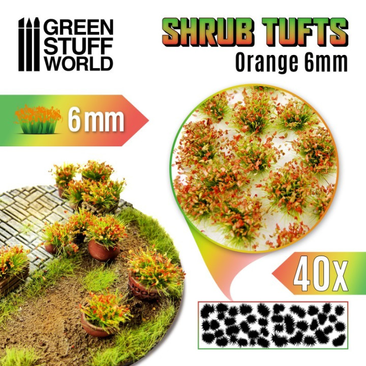 Shrub Tufts 6mm - GRASS TUFTS