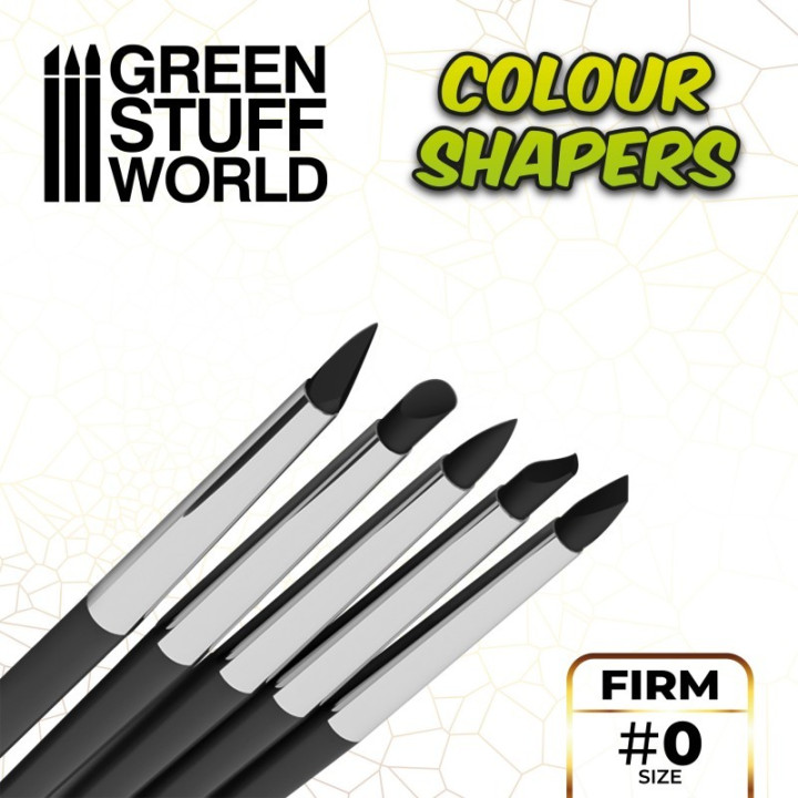 Colour Shapers Brushes SIZE 0 - BLACK FIRM - SCHNITZWERKZEUGE