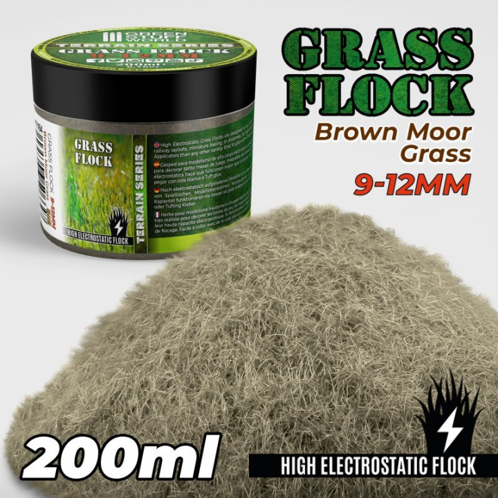 Static Grass Flock 9-12mm 200 ml - STATIC GRASS