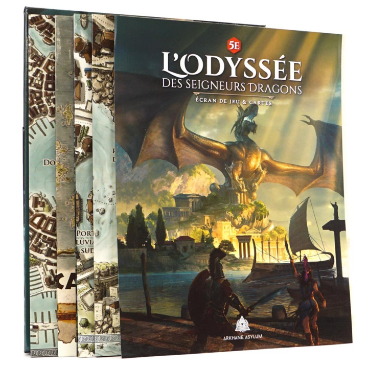 L'Odyssée des Seigneurs Dragons - L'écran et les cartes - MEDIEVALE E FANTASY