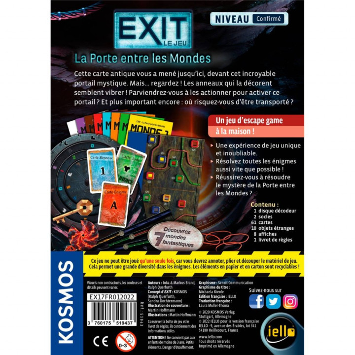 Exit : La Porte entre les Mondes - BOARD GAMES