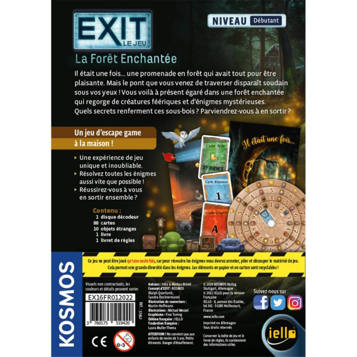 JEUX ESCAPE - Exit : La Forêt Enchantée