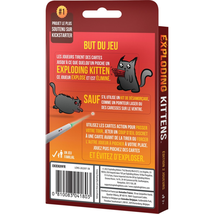 Exploding Kittens : édition 2 joueurs - GAMES FOR TWO