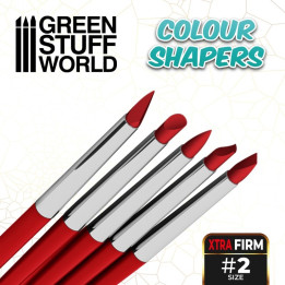 Colour Shapers Brushes SIZE 2 - EXTRA FIRM - SCULPTING TOOLS