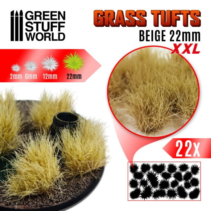 Grass TUFTS XXL - 22mm self-adhesive - GRASS TUFTS