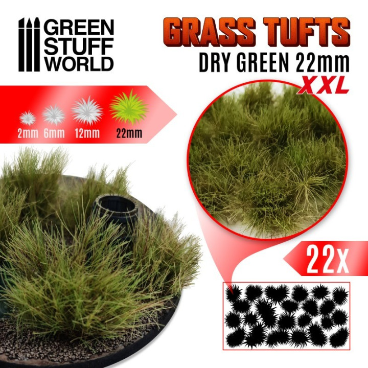 Touffes d'herbe XXL - 22mm - Auto-Adhésif - KRÄUTERTAUCHER