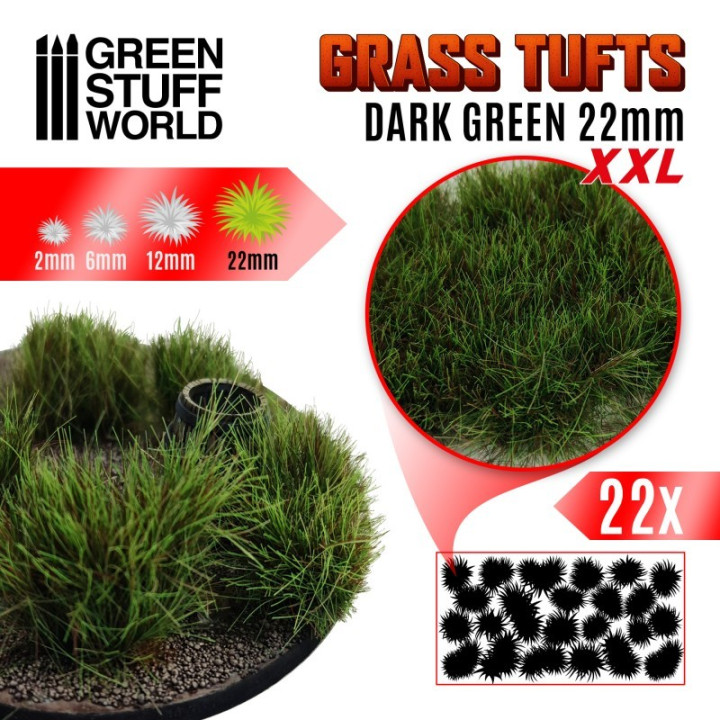 Grass TUFTS XXL - 22mm self-adhesive - GRASS TUFTS