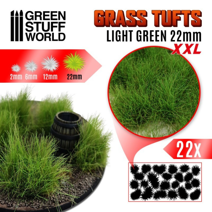 Grass TUFTS XXL - 22mm self-adhesive - GRASS TUFTS