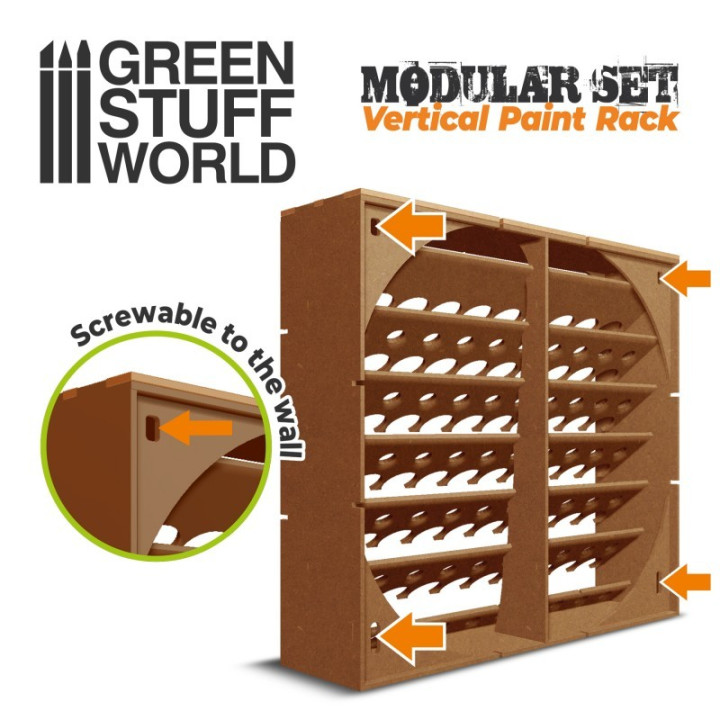 Modular Paint Rack - VERTICAL 17ml - HOBBY DISPLAYS