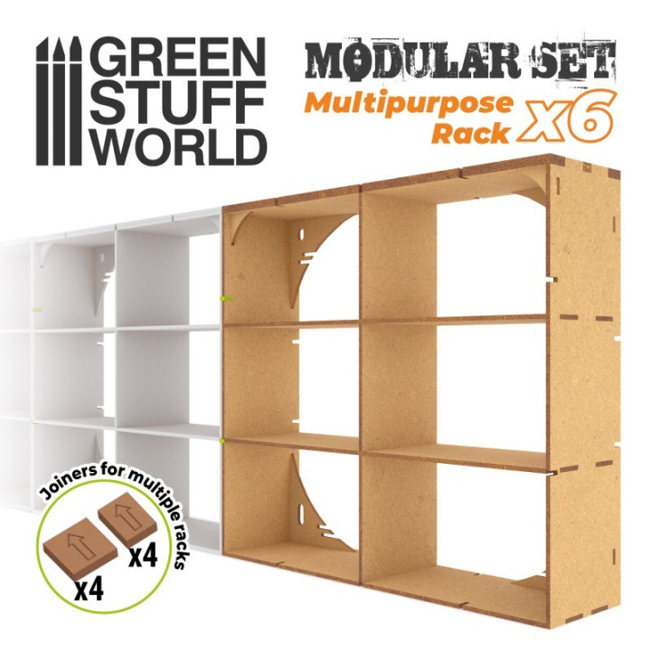 Support multifonctionnel en MDF x6 - DISPLAY HOBBY