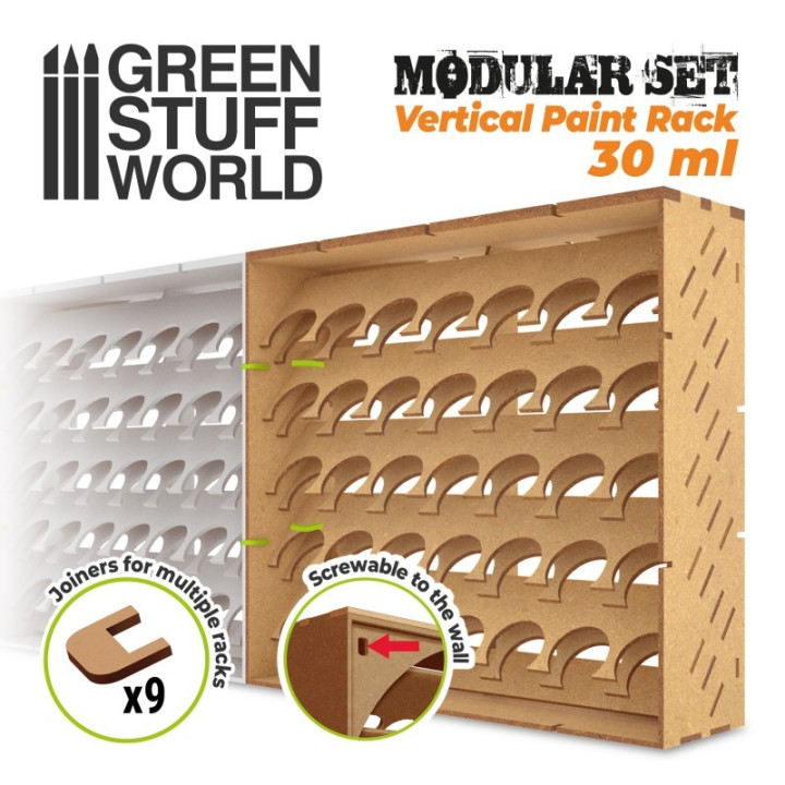 Modular Paint Rack - VERTICAL 30ml - HOBBY ACCESSORIES