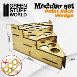Modular Paint Rack - WEDGE - HOBBY DISPLAYS