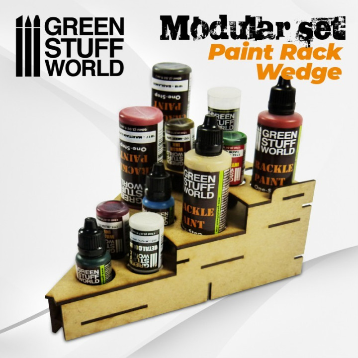 Modular Paint Rack - WEDGE - HOBBY DISPLAYS