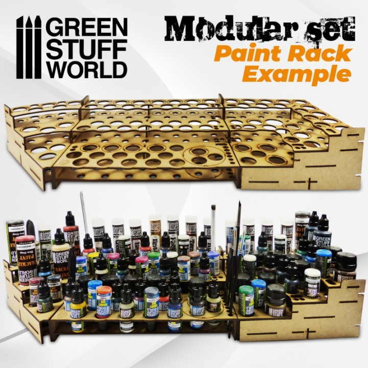 Modular Paint Rack - WEDGE - HOBBY DISPLAYS