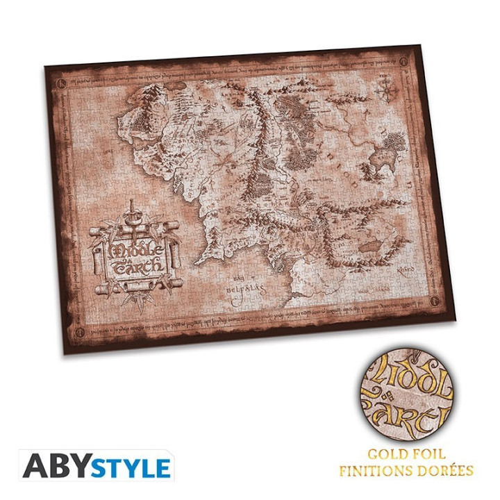 PUZZLES - Le Seigneur Des Anneaux - Terre du Milieu - Puzzle 1000pc