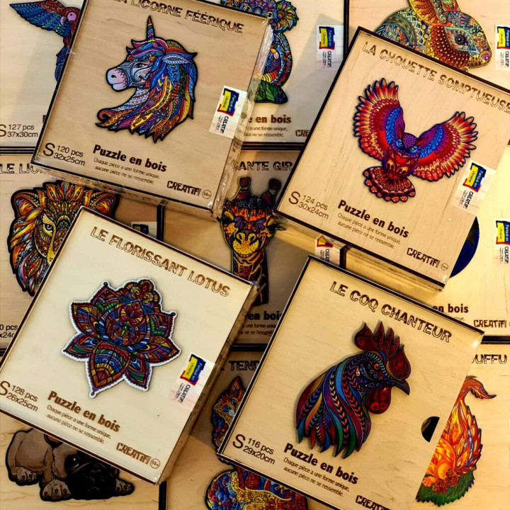 PUZZLES - Puzzle en Bois "Creatif Puzzle" - Taille Petite
