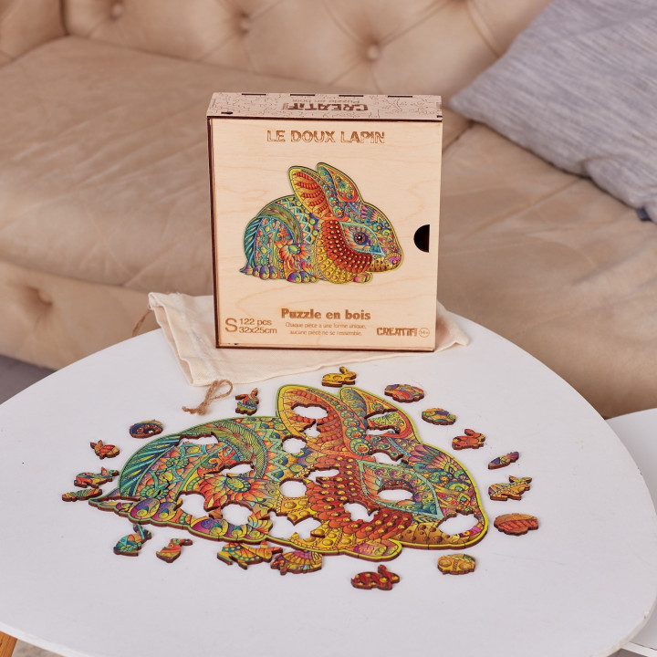 PUZZLES - Puzzle en Bois "Creatif Puzzle" - Taille Petite