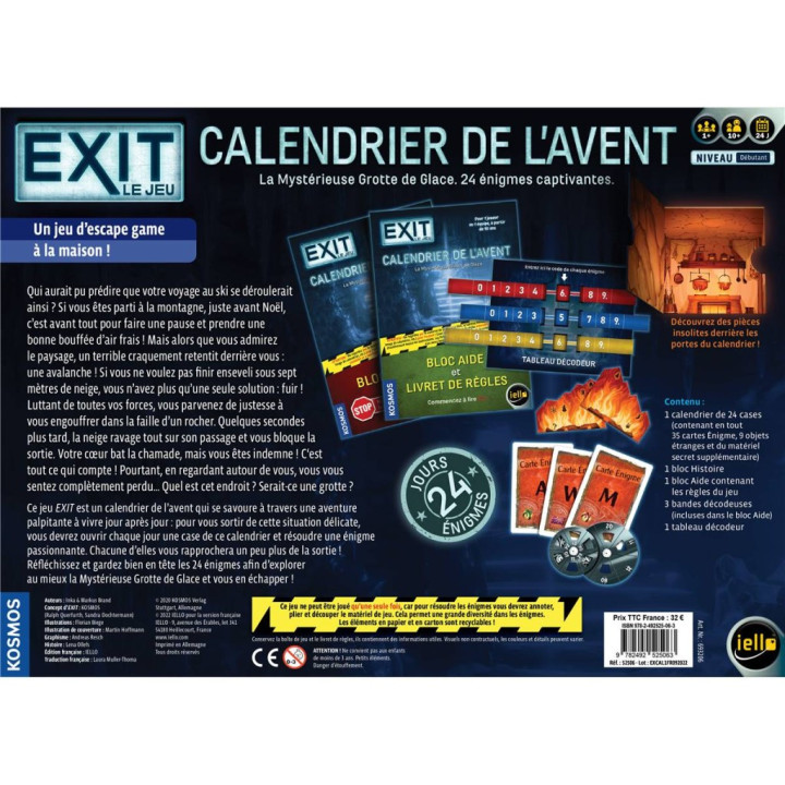 JEUX DE SOCIÉTÉ - Exit - Calendrier de l'Avent : La Grotte Glacée