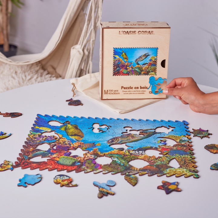 PUZZLES - Puzzle en Bois "Creatif Puzzle" - Taille Moyenne
