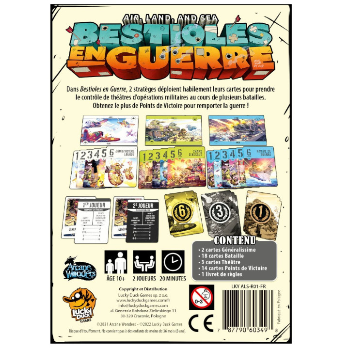 JEUX À DEUX - Air, Land & Sea: Bestioles en Guerre