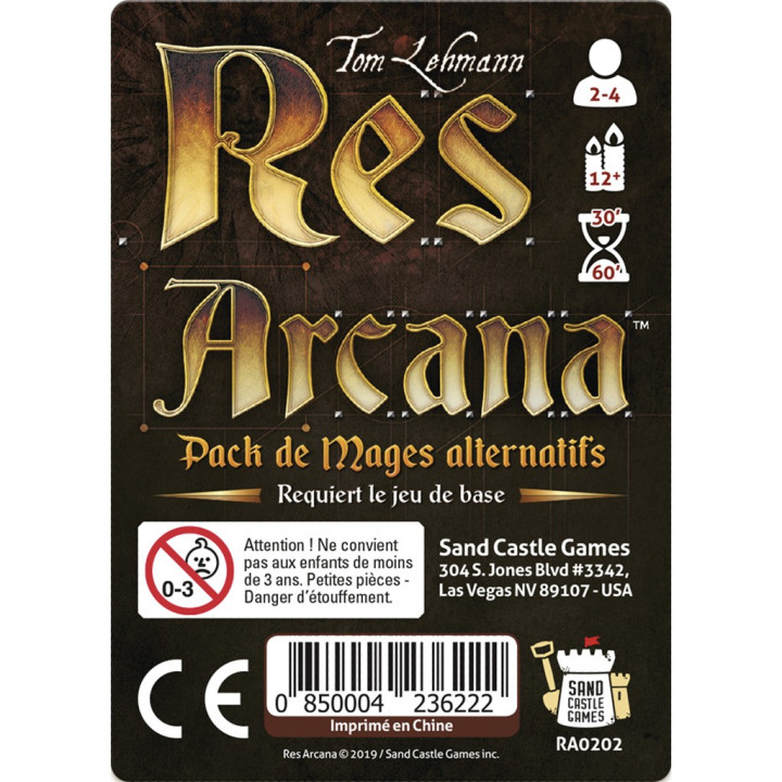 JEUX DE SOCIÉTÉ - Res Arcana - Pack de mages alternatifs
