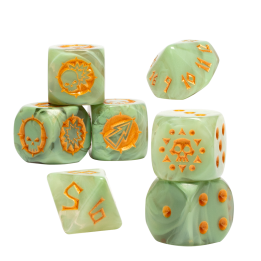 Blood Bowl Amazon Team Dice Set - Dice