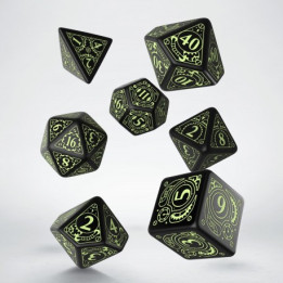 ACCESSOIRES JEUX DE SOCIÉTÉ - Steampunk Dice Set Glow In The Dark