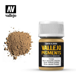 PEINTURES - Vallejo Pigments - Dark Yellow Ochre (73.103)
