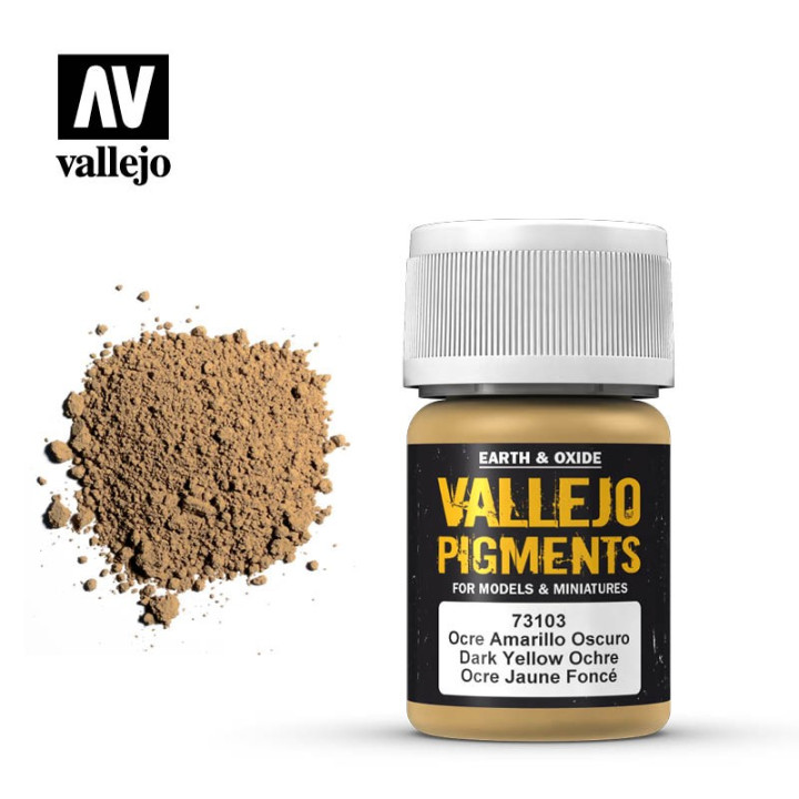 Vallejo Pigments - Dark Yellow Ochre (73.103) - PAINTINGS