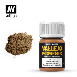PEINTURES - Vallejo Pigments - Natural Sienna (73.105)