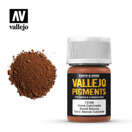 PEINTURES - Vallejo Pigments - Burnt Sienna (73.106)