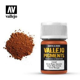 PEINTURES - Vallejo Pigments - Dark Red Ochre (73.107)