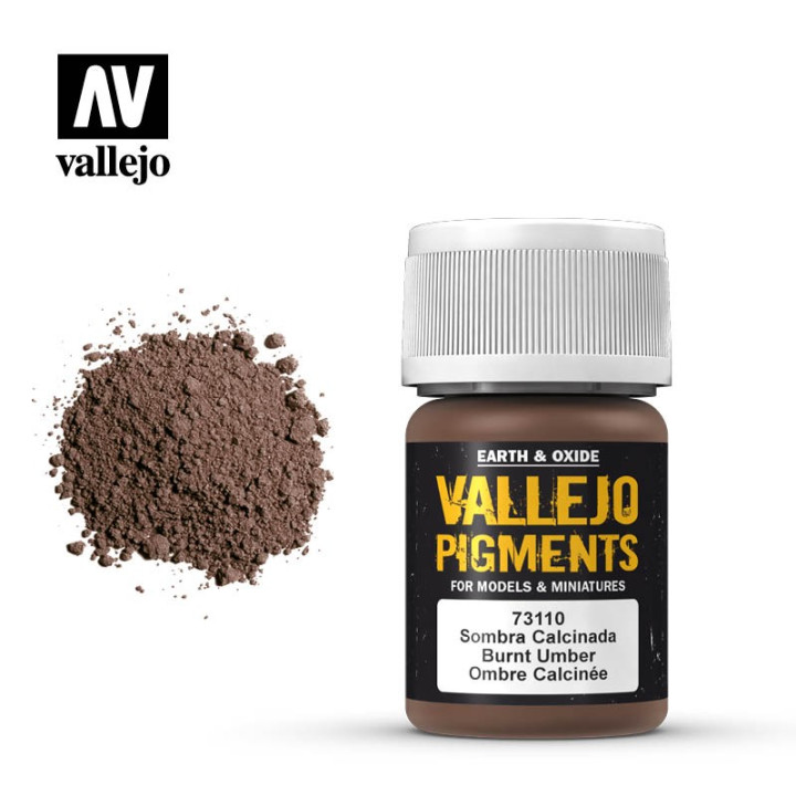 PEINTURES - Vallejo Pigments - Burnt Umber (73.110)