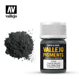 PEINTURES - Vallejo Pigments - Dark Slate Grey (73.114)