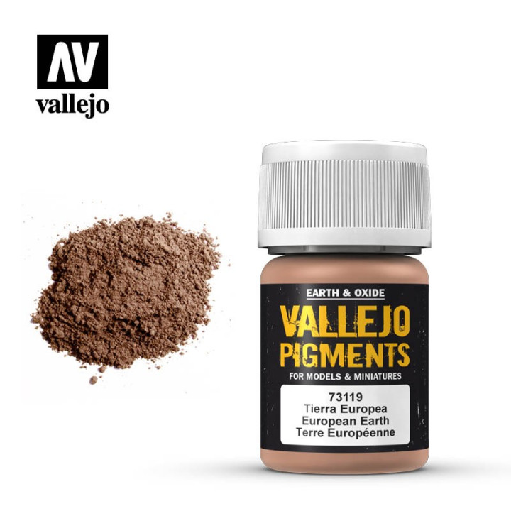 PEINTURES - Vallejo Pigments - European Earth (73.119)