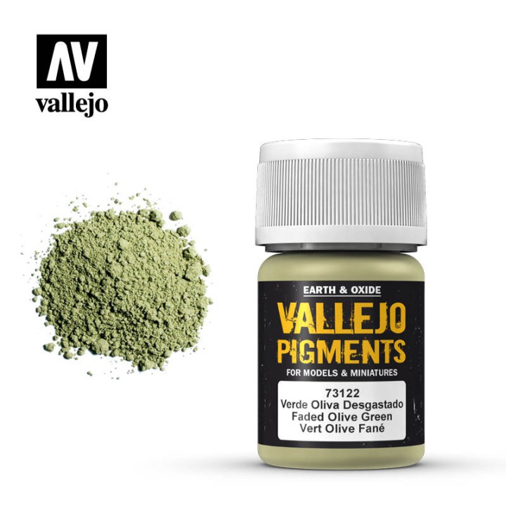 PEINTURES - Vallejo Pigments - Faded Olive Green (73.122)
