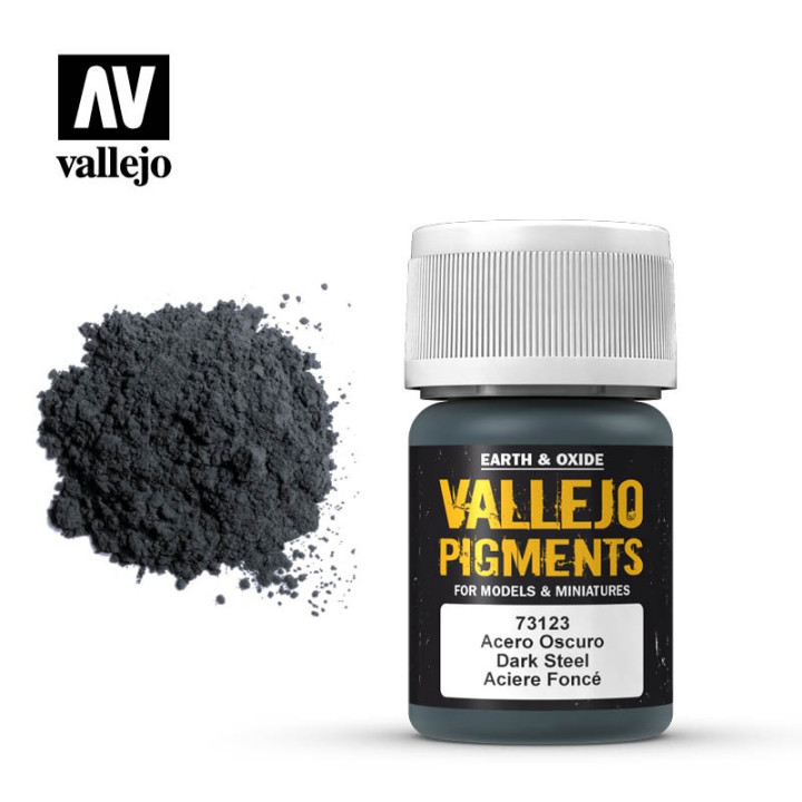 PEINTURES - Vallejo Pigments - Dark Steel (73.123)