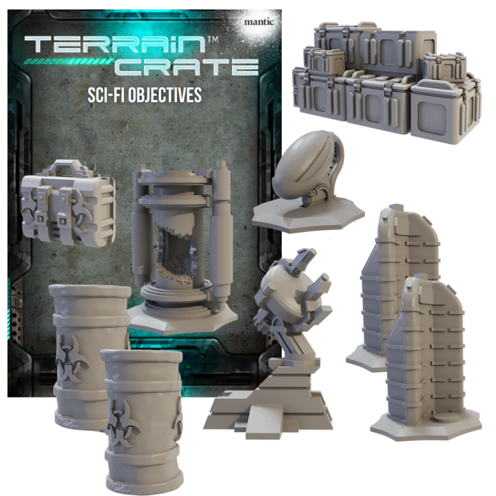 Terrain Crate: Sci-fi objectives - TERRENO