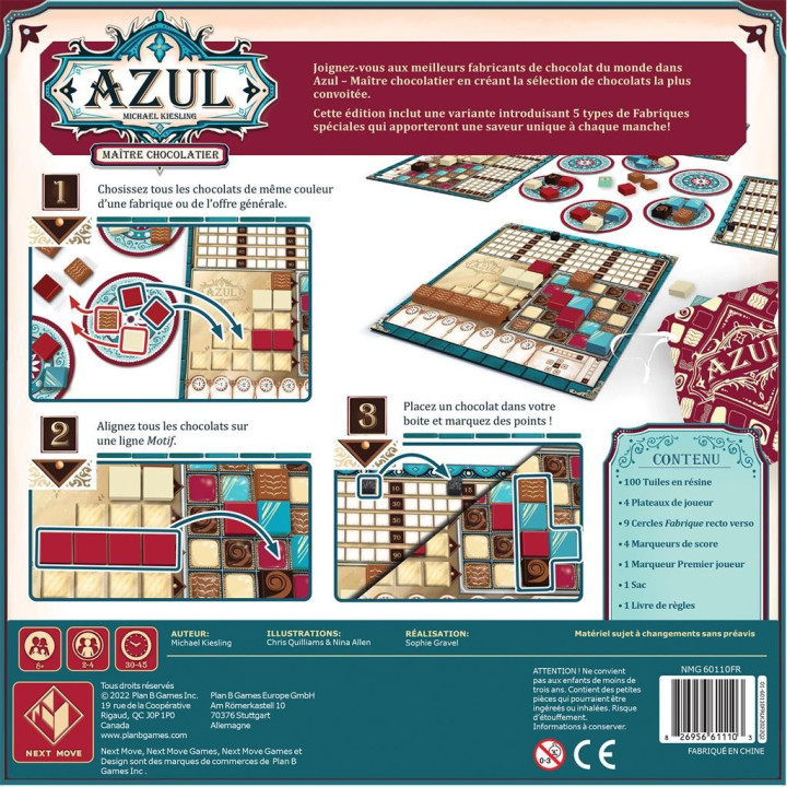 Azul - Maître Chocolatier - BOARD GAMES