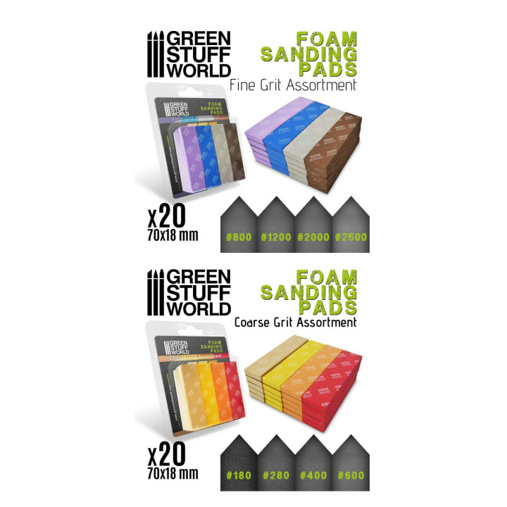 PRODUITS ABRASIFS - Foam Sanding Pads - Coarse Grit