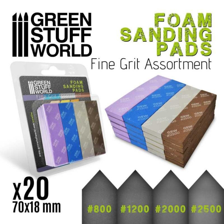 Foam Sanding Pads - Coarse Grit - ABRASIVE PRODUCTS